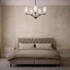 BREVAN 5 LIGHT BLACK PENDANT